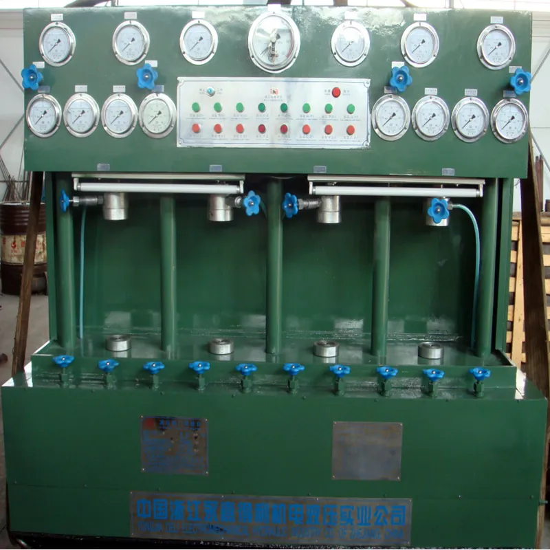 Гидравлический стенд для испытания клапанов модели YFS-L50 (вертикальный и многошпиндельный тип) (1)