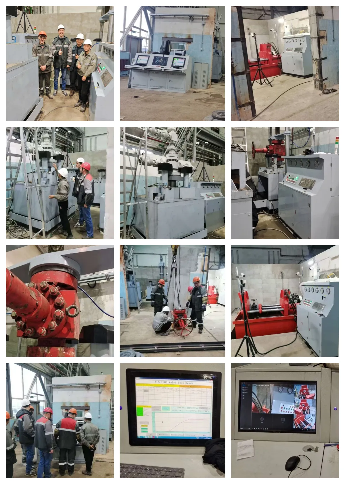 Стенды для испытания устьевой арматуры были успешно установлены и введены в эксплуатацию на за